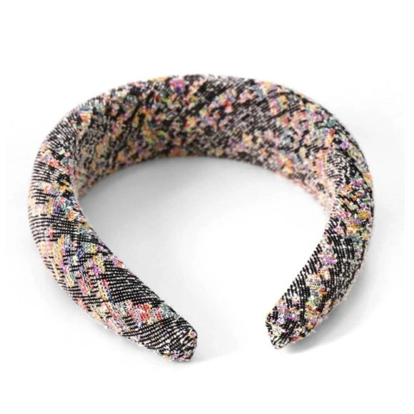 NWOT Tweed Padded Headband - Picture 2 of 4